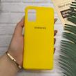قاب گوشی Galaxy A71 سامسونگ طرح سیلیکونی ژله ای TPU زرد کد 128039