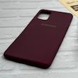 قاب گوشی Galaxy A71 سامسونگ طرح سیلیکونی ژله ای TPU زرشکی کد 128040