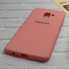 قاب گوشی Galaxy A8 Plus 2018 سامسونگ طرح سیلیکونی ژله ای TPU صورتی کد 128069