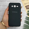 قاب گوشی Galaxy J5 2015 - J500 سامسونگ طرح سیلیکونی ژله ای TPU خاکستری تیره کد 128095