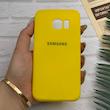 قاب گوشی Galaxy S6 Edge سامسونگ طرح سیلیکونی ژله ای TPU زرد کد 128337