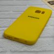 قاب گوشی Galaxy S6 Edge سامسونگ طرح سیلیکونی ژله ای TPU زرد کد 128337