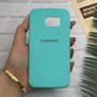 قاب گوشی Galaxy S6 Edge سامسونگ طرح سیلیکونی ژله ای TPU سبزآبی کد 128338