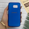 قاب گوشی Galaxy S7 سامسونگ طرح سیلیکونی ژله ای TPU آبی کاربنی کد 128342
