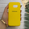 قاب گوشی Galaxy S7 سامسونگ طرح سیلیکونی ژله ای TPU زرد کد 128344