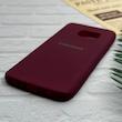 قاب گوشی Galaxy S7 سامسونگ طرح سیلیکونی ژله ای TPU زرشکی کد 128350