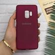 قاب گوشی Galaxy S9 سامسونگ طرح سیلیکونی ژله ای TPU زرشکی کد 128382