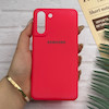 قاب گوشی Galaxy S21 FE سامسونگ طرح سیلیکونی ژله ای TPU سرخابی کد 128391