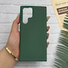 قاب گوشی Galaxy S22 Ultra سامسونگ طرح سیلیکونی ژله ای TPU سبز کد 128404