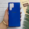قاب گوشی Galaxy S22 Ultra سامسونگ طرح سیلیکونی ژله ای TPU آبی کاربنی کد 128407