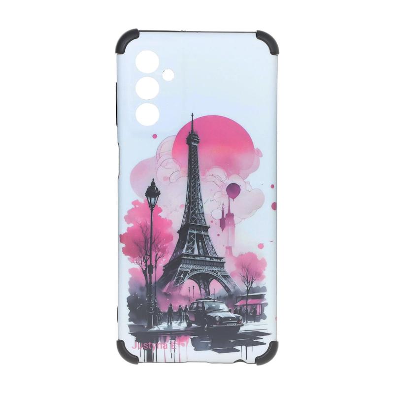 قاب گوشی Galaxy M13 4G - Galaxy M23 - Galaxy F23 سامسونگ فانتزی هارد HARD ایربگ دار کپسولی محافظ لنزدار برج ایفل کد 127214