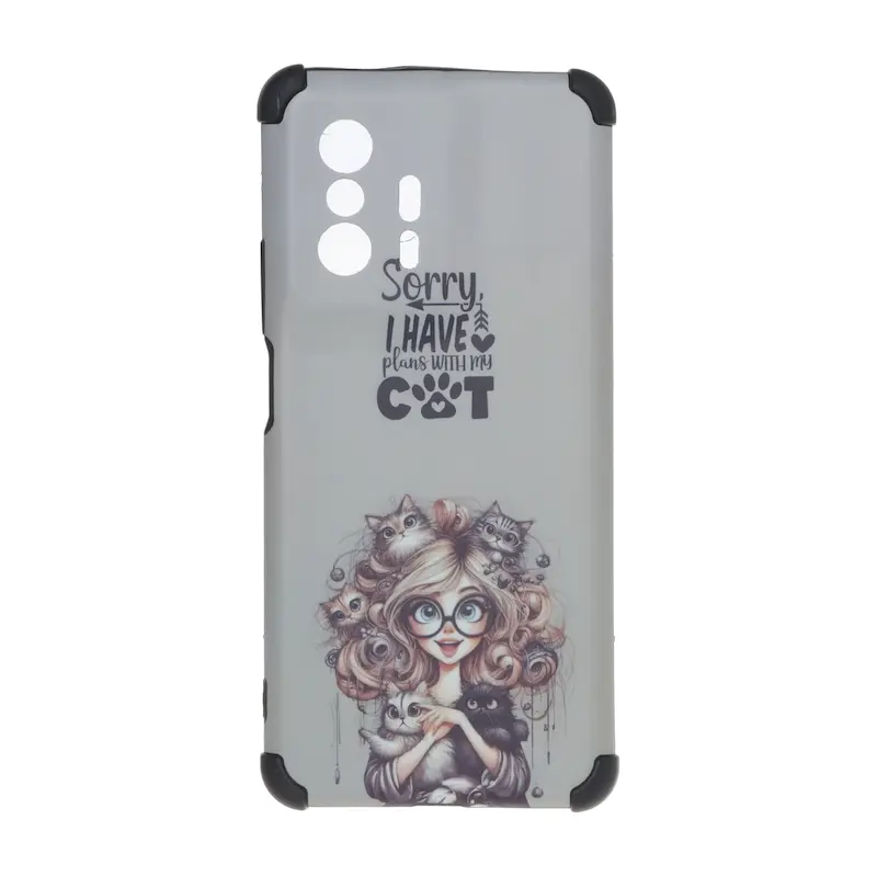 قاب گوشی Mi 11T - Mi 11T Pro شیائومی فانتزی هارد HARD ایربگ دار کپسولی محافظ لنزدار دخترونه کد 127239