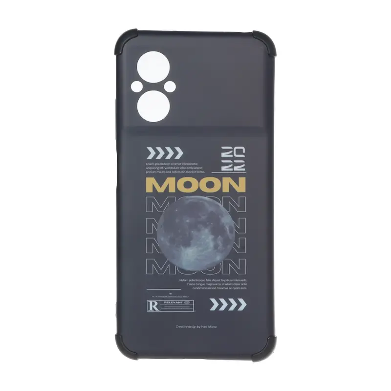 قاب گوشی Poco M5 - Redmi 11 Prime 4G شیائومی فانتزی هارد HARD ایربگ دار کپسولی محافظ لنزدار ماه کد 127261