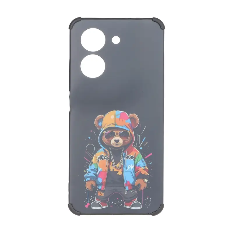 قاب گوشی Redmi A5 - Poco C71 شیائومی فانتزی هارد HARD ایربگ دار کپسولی محافظ لنزدار تدی کد 127278