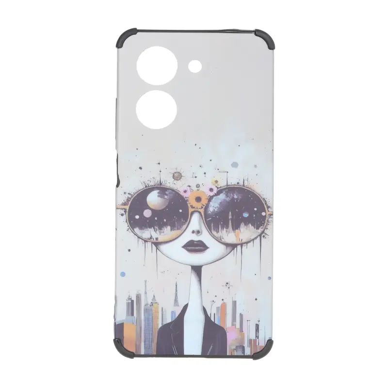 قاب گوشی Redmi A5 - Poco C71 شیائومی فانتزی هارد HARD ایربگ دار کپسولی محافظ لنزدار دخترونه کد 127291