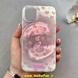 قاب گوشی iPhone 11 Pro Max آیفون فانتزی سخت Hard لیزری لاکچری طرح گل کیوت کد E10-98693