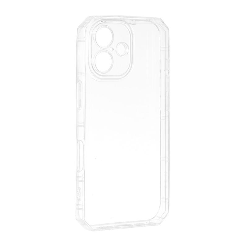 قاب گوشی iPhone 17 آیفون طرح ژله ای شفاف بی رنگ ایربگ دار کپسولی محافظ لنز دار کد 98725