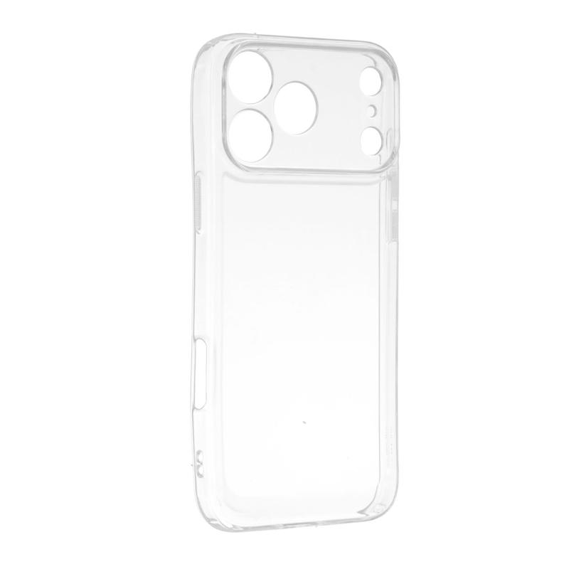 قاب گوشی iPhone 17 Pro آیفون طرح ژله ای شفاف بی رنگ SPACE ایربگ دار محافظ لنز دار کد 98727