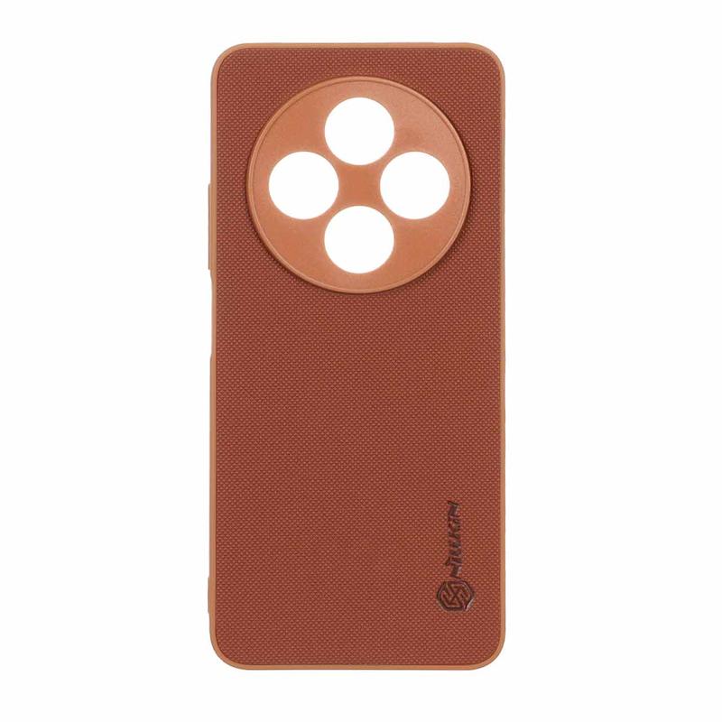 قاب گوشی Redmi 14C - Poco C75 - Redmi A4 شیائومی چرمی سخت Hard سوزنی نیلکین NILLKIN قهوه ای کد 98746