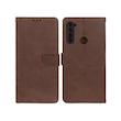 کیف گوشی Redmi Note 8 - Redmi Note 8 2021 شیائومی مگنتی طرح چرم کتابی محافظ لنزدار قهوه ای کد 98761