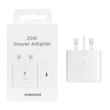 شارژر اصلی گوشی سامسونگ NFC دار تک پورت 25W وات Type-C سه پین ویتنام EP-T2510 سوپر فست شارژ رنگ سفید کد 130936