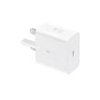 شارژر اصلی گوشی سامسونگ NFC دار تک پورت 25W وات Type-C سه پین ویتنام EP-T2510 سوپر فست شارژ رنگ سفید کد 130936