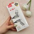 کابل شارژ PD و فست چهار کاره HISKA مدل LX-30 - مشکی سفید کد 140014