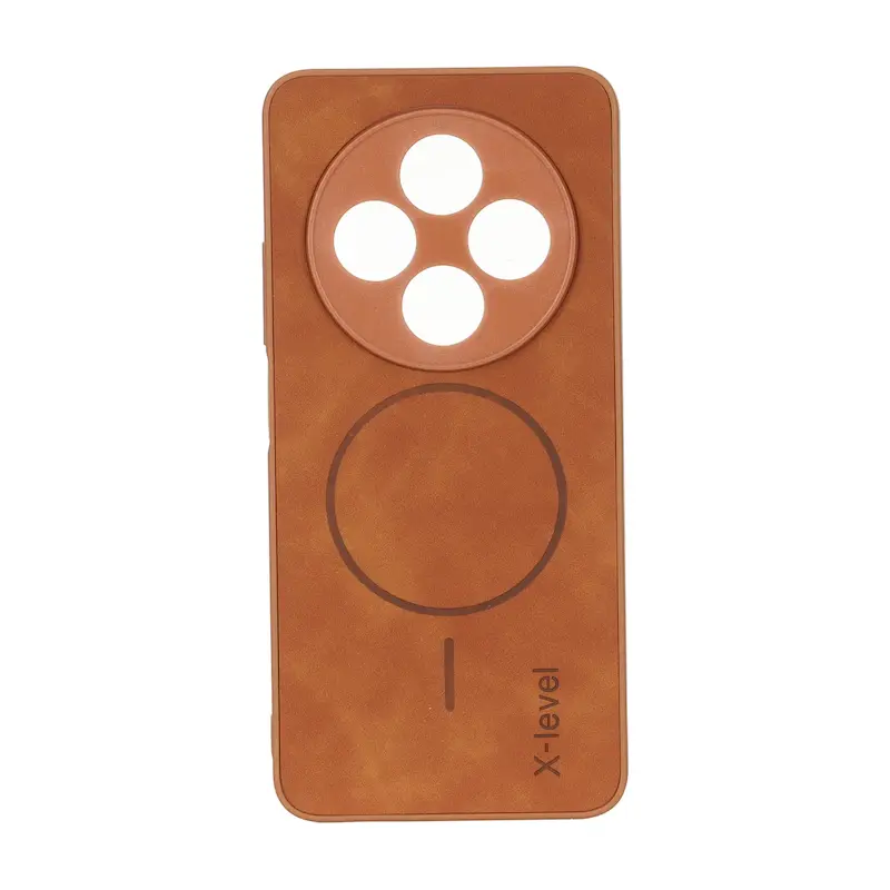 قاب گوشی Redmi 14C - Poco C75 - Redmi A4 شیائومی اورجینال XLEVEL جیر طرح مگ سیف Hard عسلی کد 127541