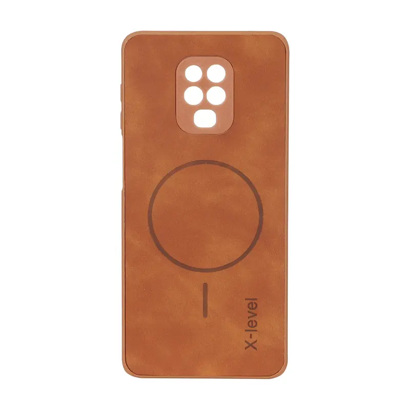 قاب گوشی Redmi Note 9S - Redmi Note 9 Pro شیائومی اورجینال XLEVEL جیر طرح مگ سیف Hard عسلی کد 127550