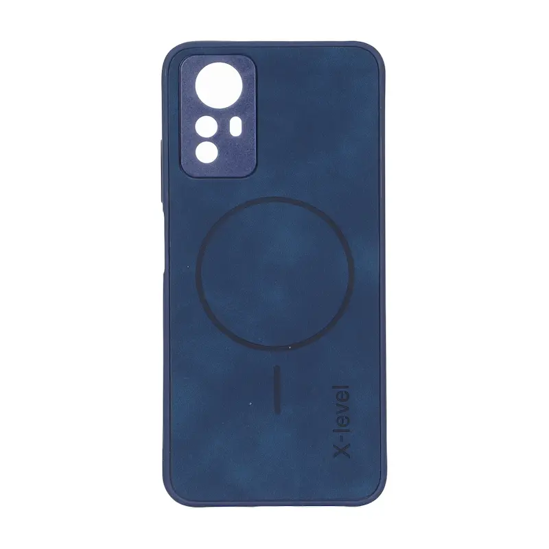 قاب گوشی Redmi Note 12S شیائومی اورجینال XLEVEL جیر طرح مگ سیف Hard سرمه ای کد 127555