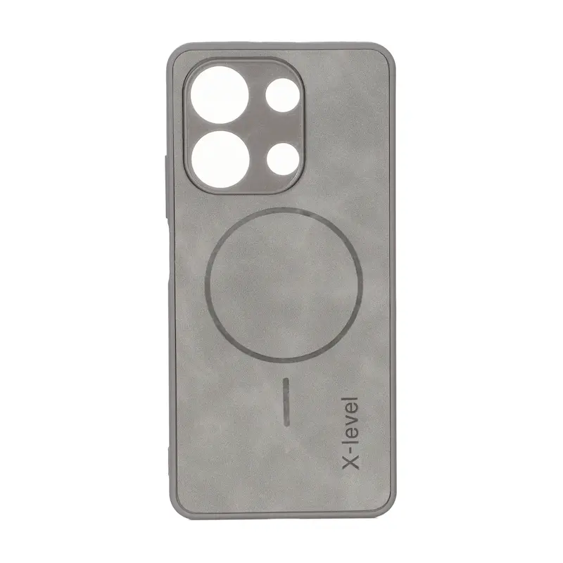 قاب گوشی Redmi Note 13 4G شیائومی اورجینال XLEVEL جیر طرح مگ سیف Hard طوسی کد 127560