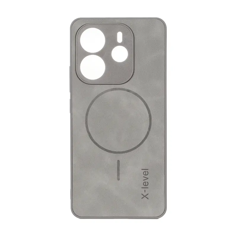 قاب گوشی Redmi Note 14 4G شیائومی اورجینال XLEVEL جیر طرح مگ سیف Hard طوسی کد 127561