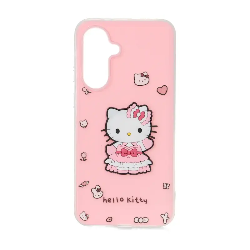 قاب گوشی Galaxy A36 سامسونگ دو لایه مات پاستیلی عروسک برجسته صورتی کد 127605