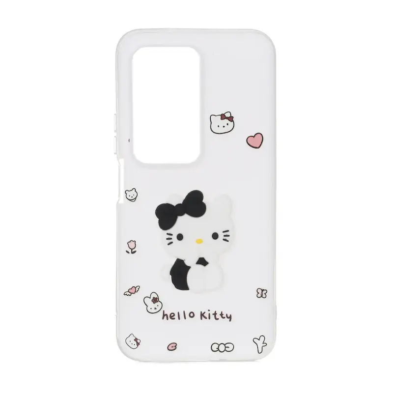 قاب گوشی Redmi 15 4G 171MM شیائومی دو لایه مات پاستیلی عروسک برجسته سفید کد 127639