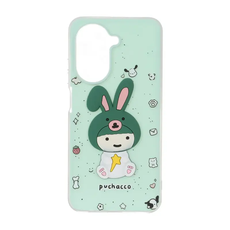 قاب گوشی Redmi A5 - Poco C71 شیائومی دو لایه مات پاستیلی عروسک برجسته سبز کد 127651