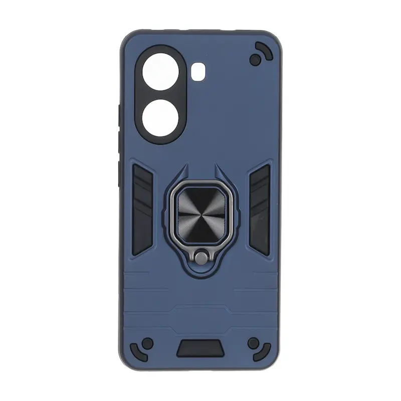قاب گوشی Poco X7 Pro شیائومی ضد ضربه بتمن هولدر دار مگنتی محافظ لنز دار سرمه ای کد 127350