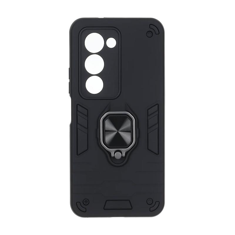 قاب گوشی Redmi 15 4G شیائومی ضد ضربه بتمن هولدر دار مگنتی محافظ لنز دار مشکی کد 127363