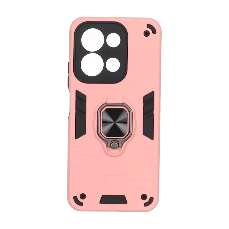قاب گوشی Redmi 15C - Poco C85 شیائومی ضد ضربه بتمن هولدر دار مگنتی محافظ لنز دار صورتی کد 127372