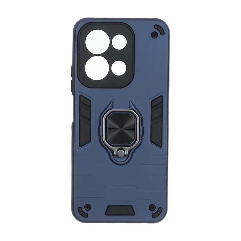 قاب گوشی Redmi 15C - Poco C85 شیائومی ضد ضربه بتمن هولدر دار مگنتی محافظ لنز دار سرمه ای کد 127377