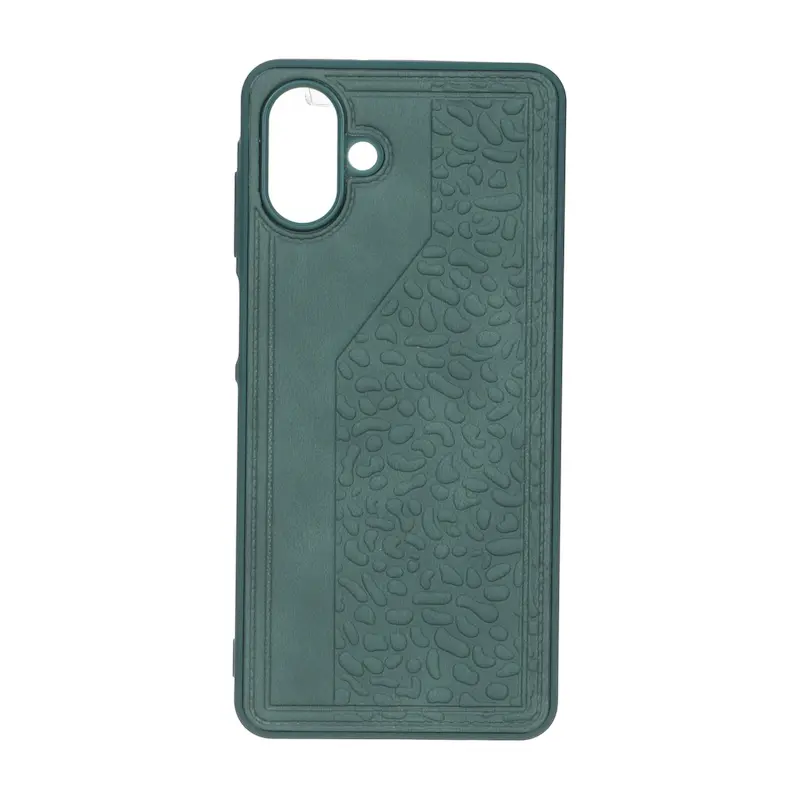 قاب گوشی Galaxy A07 سامسونگ طرح چرم سنگی برجسته Hard سبز کد 127569
