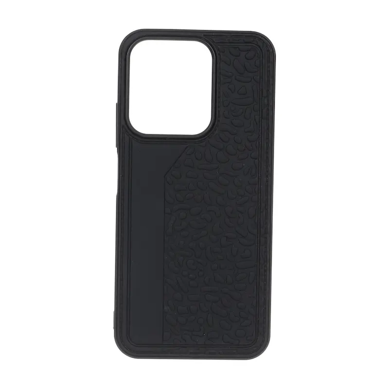 قاب گوشی Redmi 15C - Poco C85 شیائومی طرح چرم سنگی برجسته Hard مشکی کد 127588