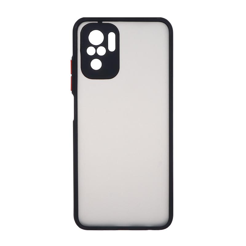 قاب گوشی Redmi Note 10 4G - Redmi Note 10S - Poco M5S شیائومی طرح پشت مات محافظ لنزدار مشکی کد 98812