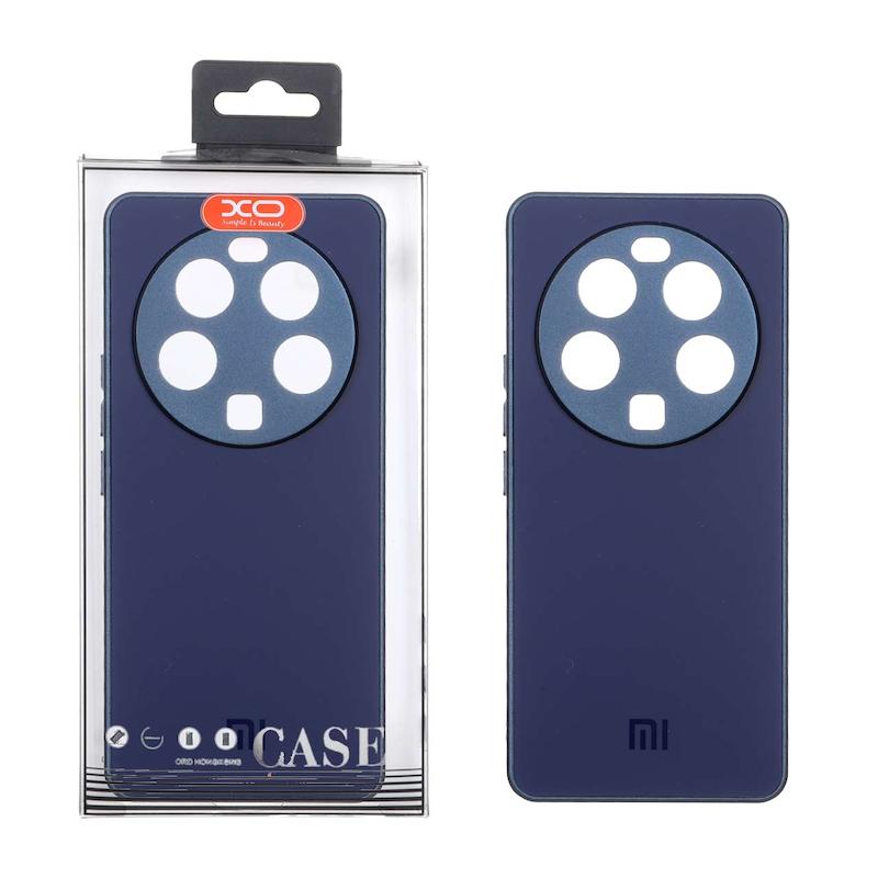 قاب گوشی Xiaomi 13 Ultra شیائومی مدل PVD ضد خش پشت گلس شیشه ای XO محافظ لنز دار سرمه ای کد 98816