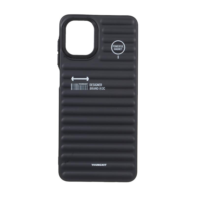 قاب گوشی Galaxy A07 سامسونگ یانگ کیت YOUNGKIT برجسته دور مات ایربگ دار طرح اسپرت SPORT مشکی کد E8-98827
