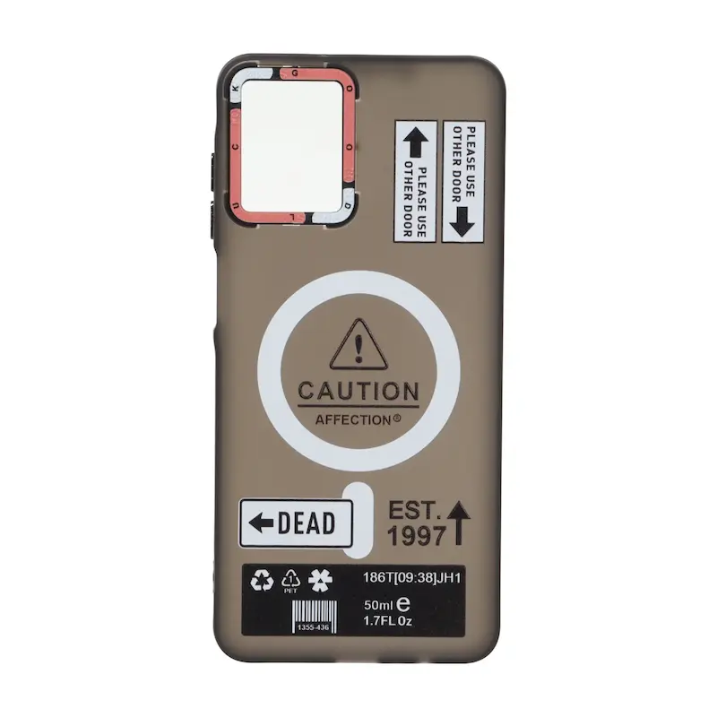 قاب گوشی Galaxy A07 سامسونگ طرح ژله ای اورجینال CAUTION طرح مگ سیف اسپرت مشکی کد 98858