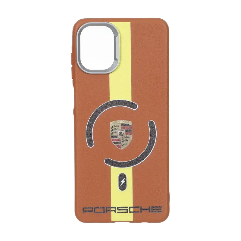 قاب گوشی Galaxy A07 سامسونگ Car لدر دیزاین SOFT Lether Design فانتزی سیلیکونی طرح چرمی کد 98864