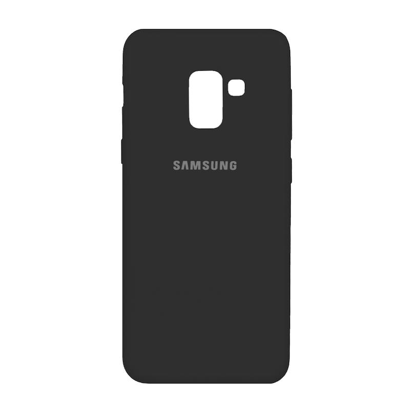 قاب گوشی Galaxy A8 2018 سامسونگ طرح سیلیکونی ژله ای TPU مشکی کد 98877