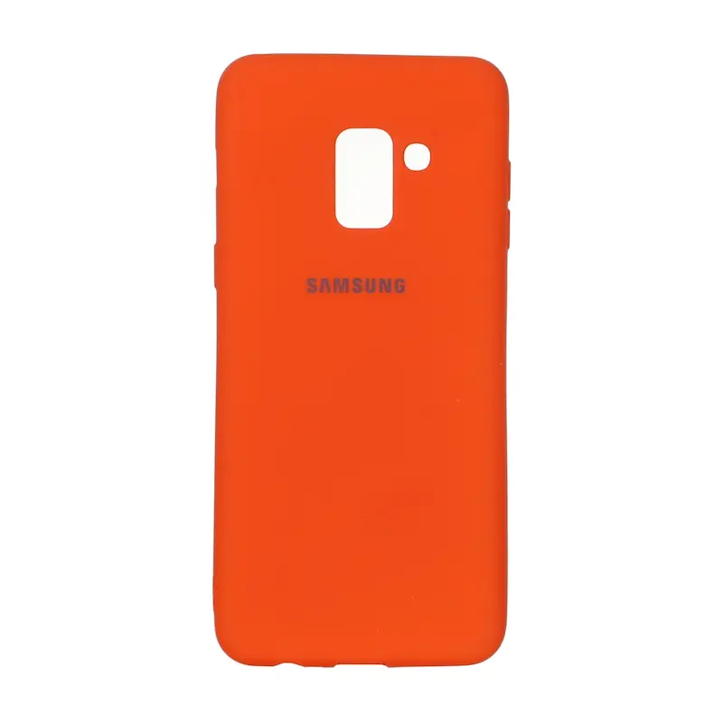 قاب گوشی Galaxy A8 2018 سامسونگ طرح سیلیکونی ژله ای TPU نارنجی کد 98879