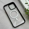 قاب گوشی iPhone 14 Pro Max آیفون اورجینال Orange Line مگ سیف دار طلقی شیشه ای شفاف مشکی کد 128437
