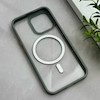 قاب گوشی iPhone 13 Pro آیفون اورجینال Orange Line مگ سیف دار طلقی شیشه ای شفاف طوسی کد 128464